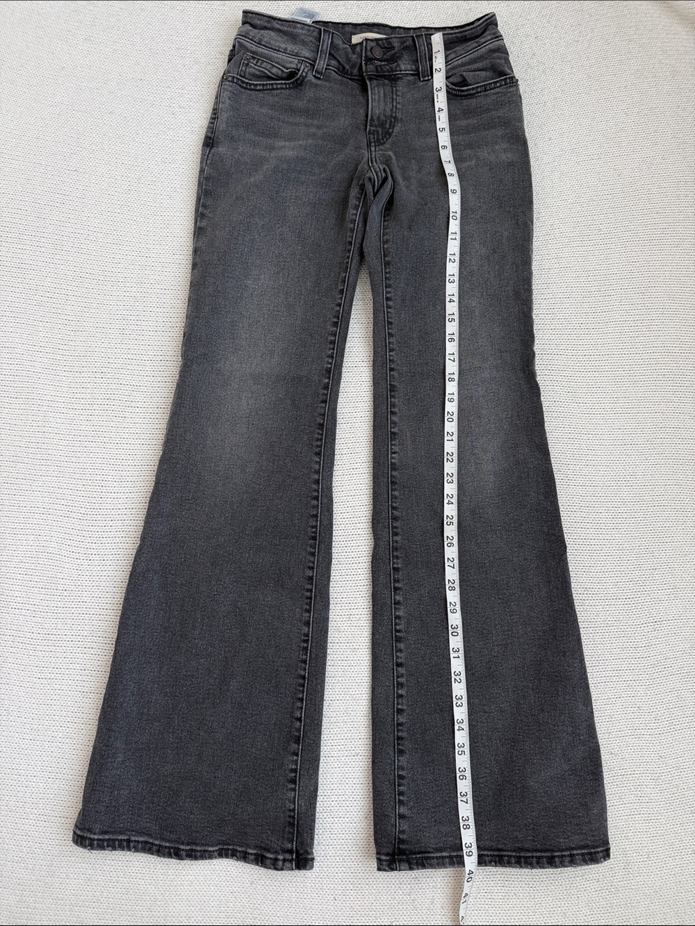 Levi’s Superlow Flare Jeans Black Size 26 - Picture 2 of 6